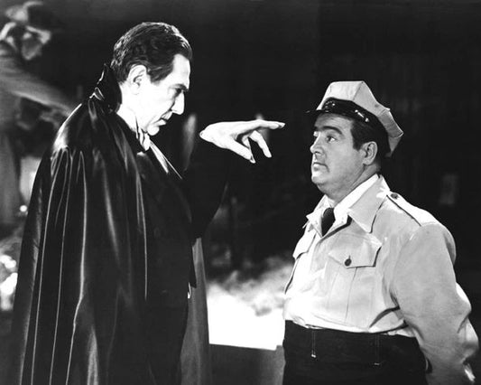 1948 Actors Abbott And Costello Glossy Magnet 'Meet Frankenstein' Print