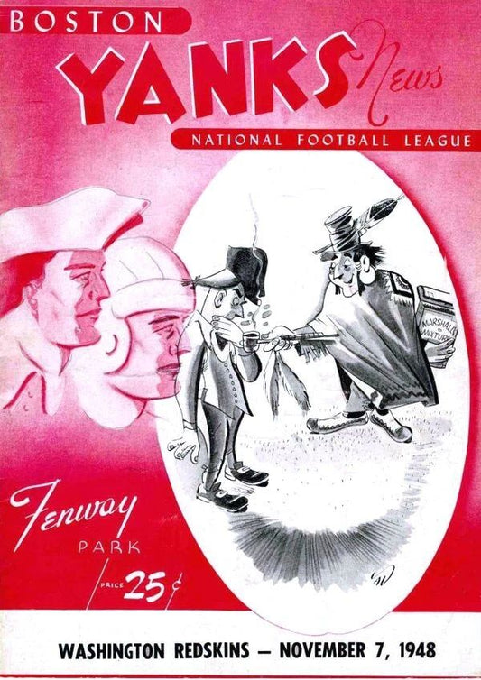 1948 Boston Yanks Vs Washington Redskins Keychain Picture Nfl Football