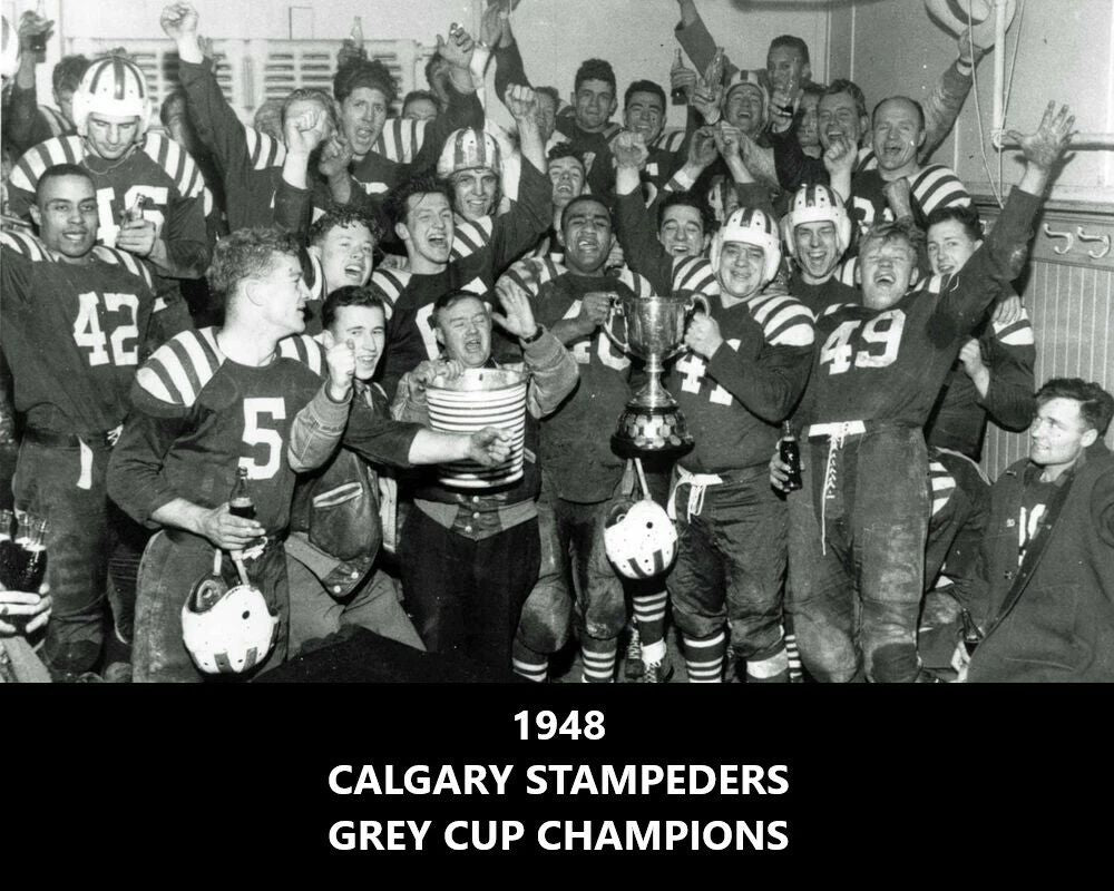 1948 Calgary Stampeders Team Keychain Football Picture Cfl Grey Cup Champs