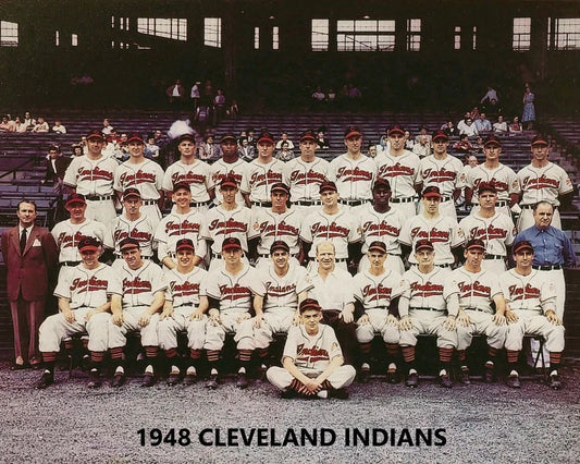 1948 Cleveland Indians Team Photo Baseball Mlb Color 300 Piece Jigsaw Puzzle