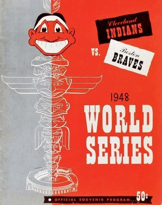 1948 Cleveland Indians Vs Boston Braves Keychain Baseball Picture Mlb Ws