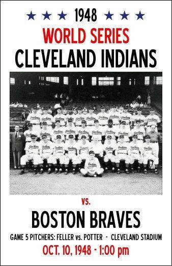 1948 Cleveland Indians Vs Boston Braves Team Keychain Baseball Picture Mlb