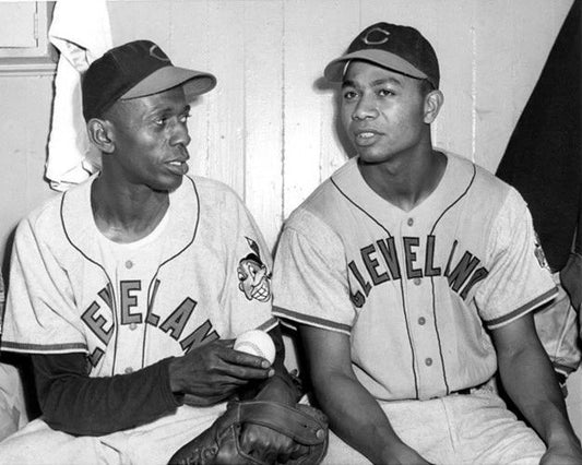 1948 Cleveland Indians Satchel Paige And Larry Doby Keychain Keychain 1