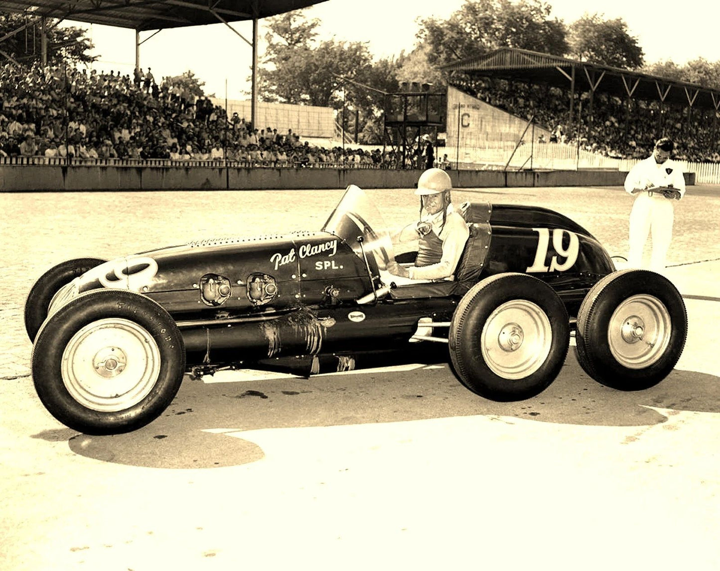1948 First Six Wheeled Indy Race Car Classic Retro Picture Magnet