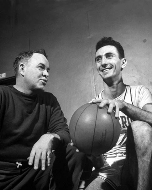 1948 Holy Cross Bob Cousy & Buster Sheary Magnet College Print Glossy Magnet