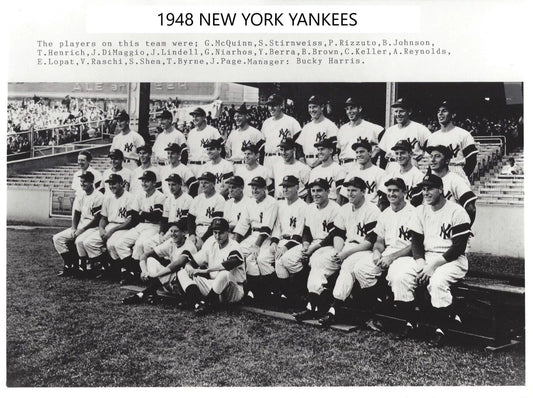 1948 New York Yankees Team Photo Baseball Mlb Picture Ny 300 Piece Jigsaw Puzzle