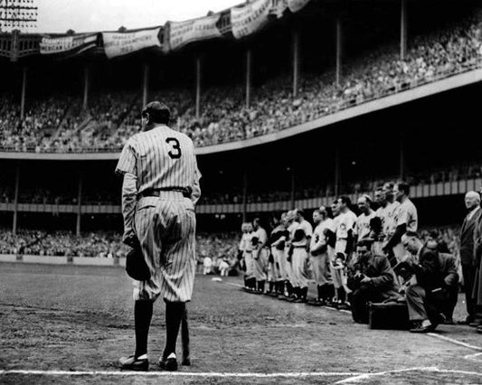 1948 New York Yankees Babe Ruth Glossy Farewell Magnet Baseball Magnet
