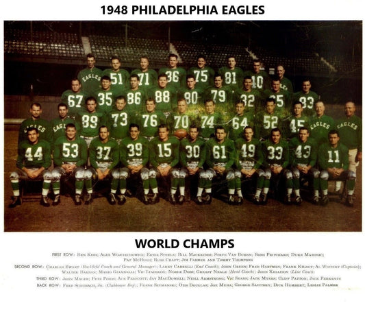 1948 Philadelphia Eagles Team Keychain Football Picture Nfl