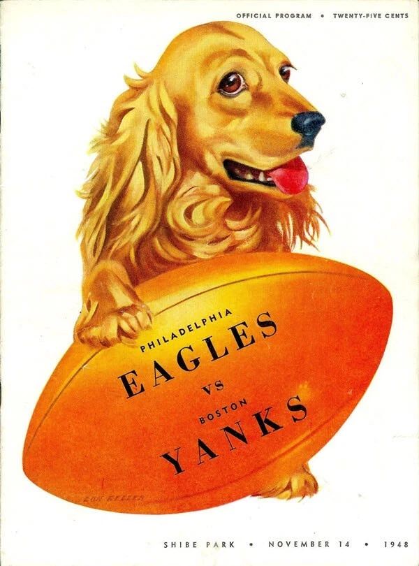 1948 Philadelphia Eagles Vs Boston Yanks Keychain Picture Nfl Football