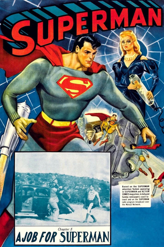 1948 Superman Poster Print Clark Kent Lois Lane Dc Comics Gotham City