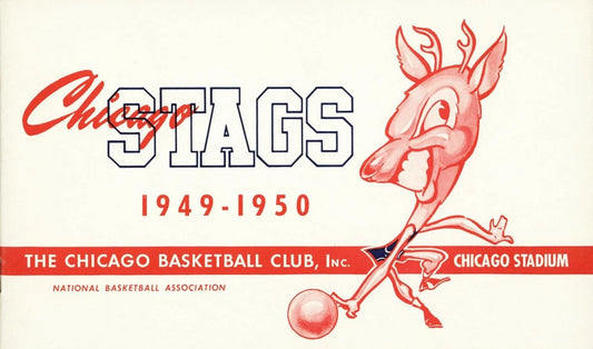 50 Chicago Stags Team Photo Basketball Nba Wide Border