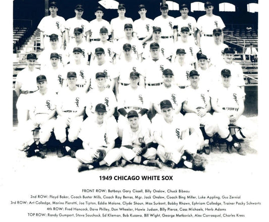 1949 Chicago White Sox Team Magnet Baseball Mlb Picture