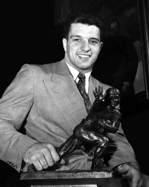 1949 Notre Dame Leon Hart Glossy Magnet College Heisman Trophy Magnet