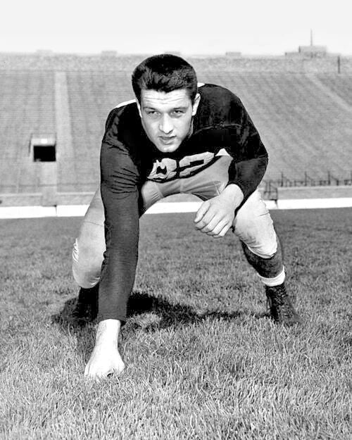 1949 Notre Dame Leon Hart Glossy Keychain College Heisman Winner Keychain