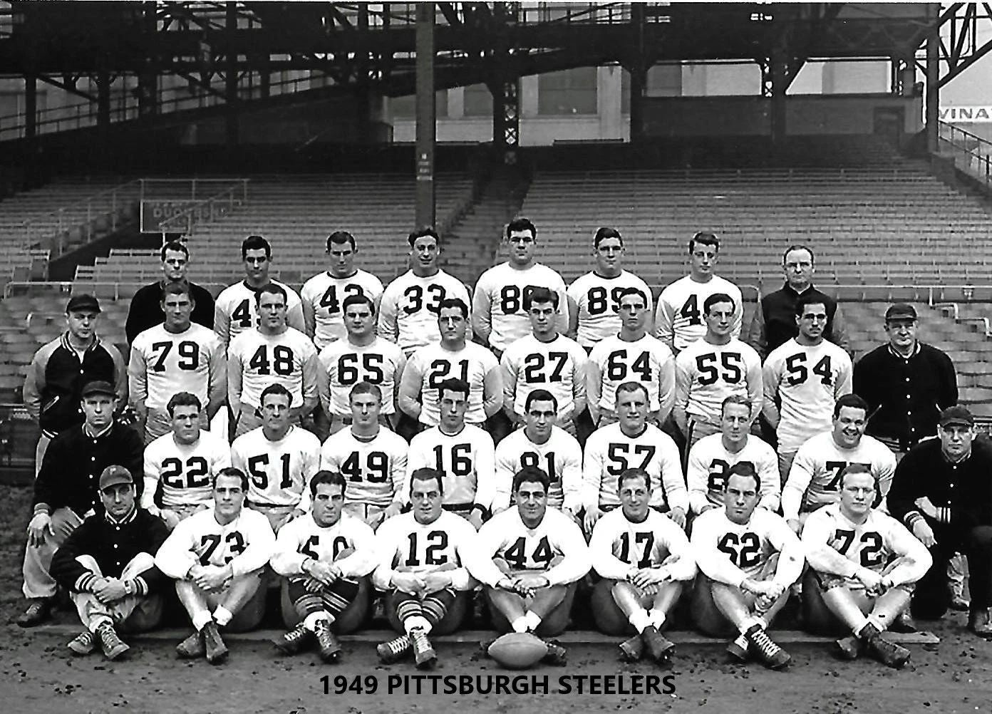 1949 Pittsburgh Steelers Team Magnet Nfl Football Picture