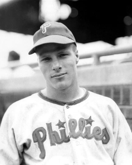 1949 Philadelphia Phillies Richie Ashburn Glossy Keychain Baseball Portrait