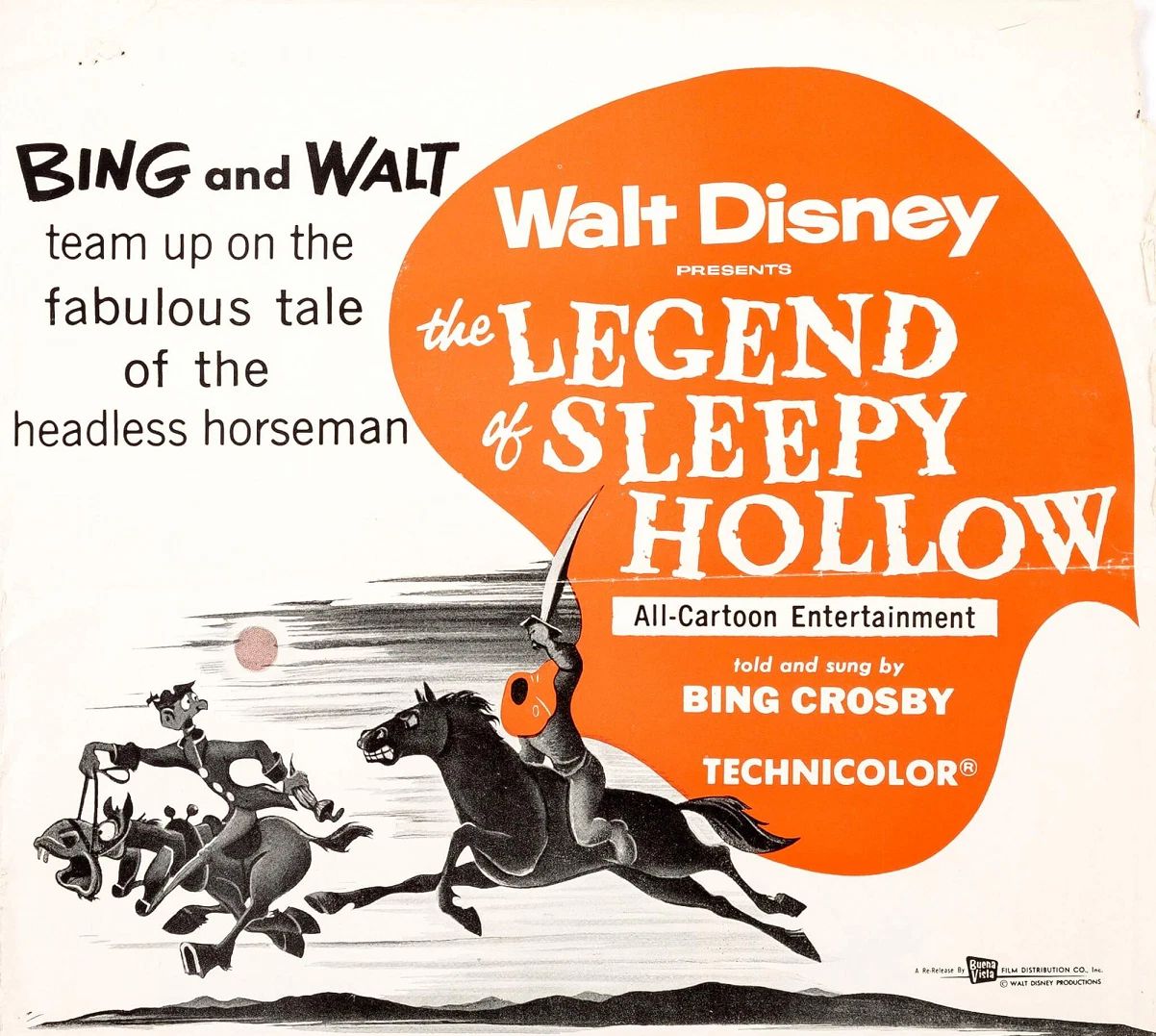 1949 Walt Disney The Adventures Of Ichabod And Mr Toad Movie Magnet 1