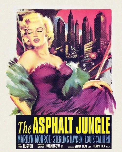 1950 Actress Marilyn Monroe Magnet 'The Asphalt Jungle' Pop Art Print