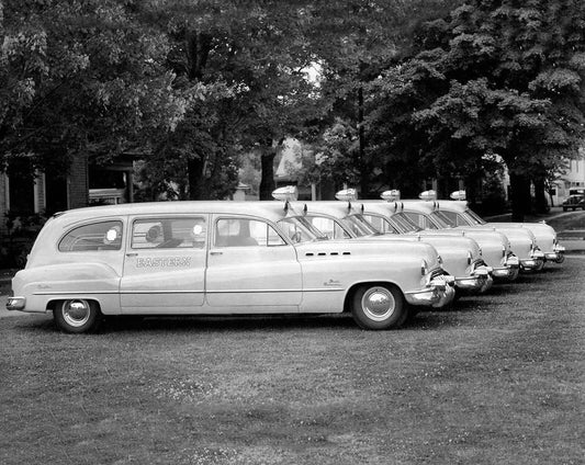 1950 Buick Roadmaster Ambulance Fleet Classic Car Photo 300 PCS Jigsaw Puzzle