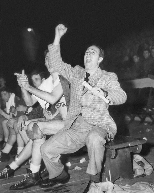 1950 Boston Celtics Red Auerbach Glossy Magnet Basketball Print Hof 80