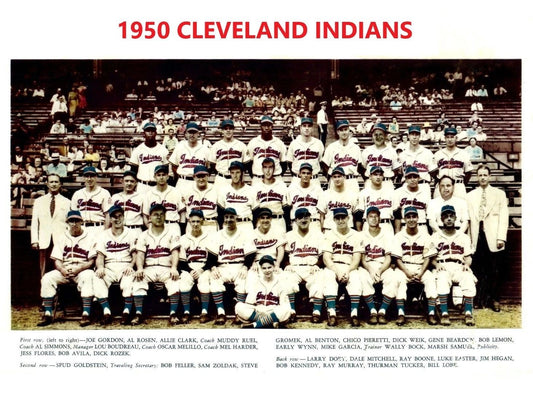 1950 Cleveland Indians Team Magnet Baseball Mlb Picture