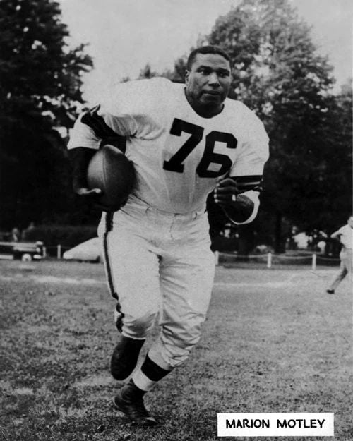 1950 Cleveland Browns Marion Motley Glossy Magnet Nfl Football Print