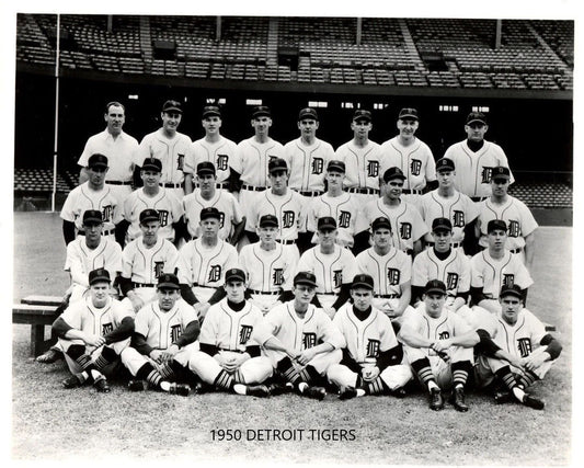 1950 Detroit Tigers Team Keychain Baseball Picture Mlb