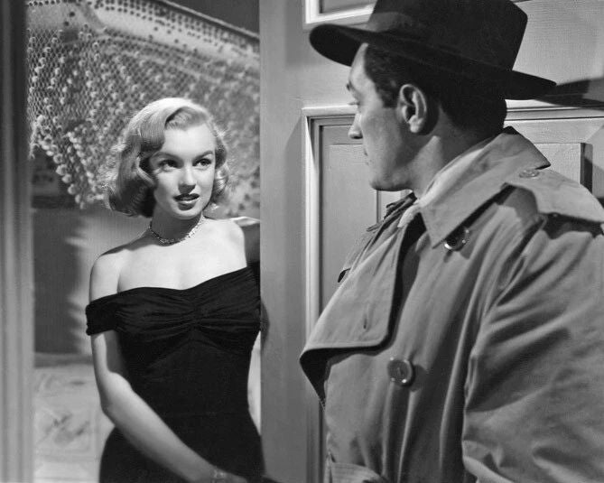 1950 Marilyn Monroe And Sterling Hayden Magnet 'The Asphalt Jungle' Print