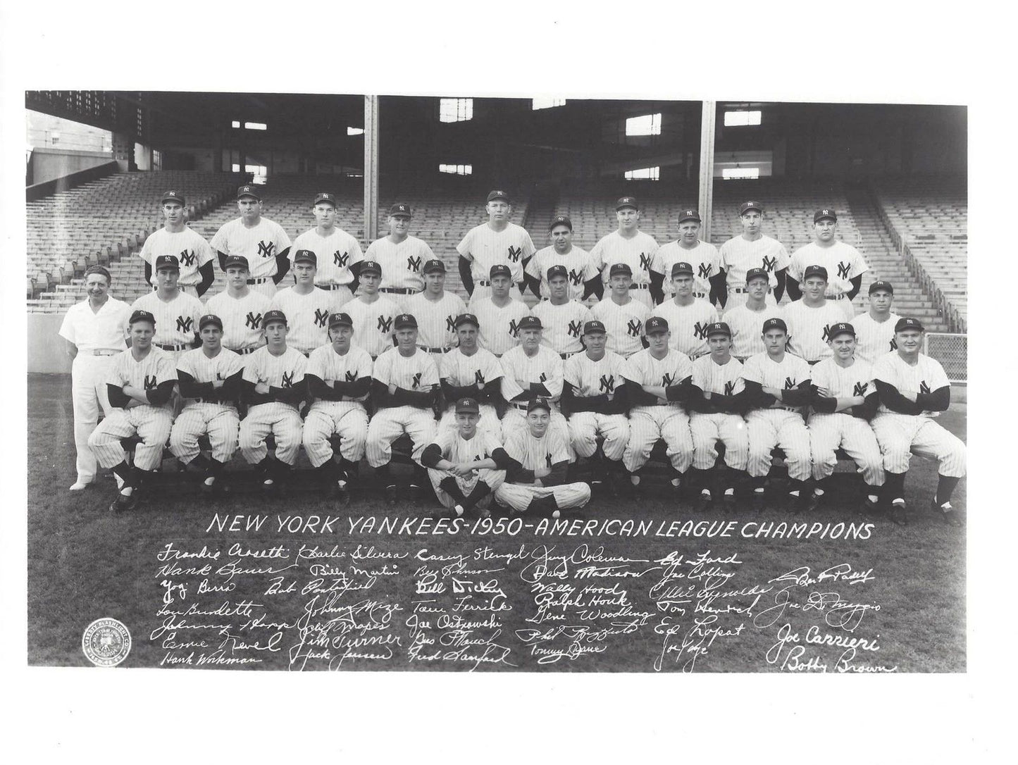 1950 New York Yankees Team Magnet Baseball Picture Ny Mlb Al Champs
