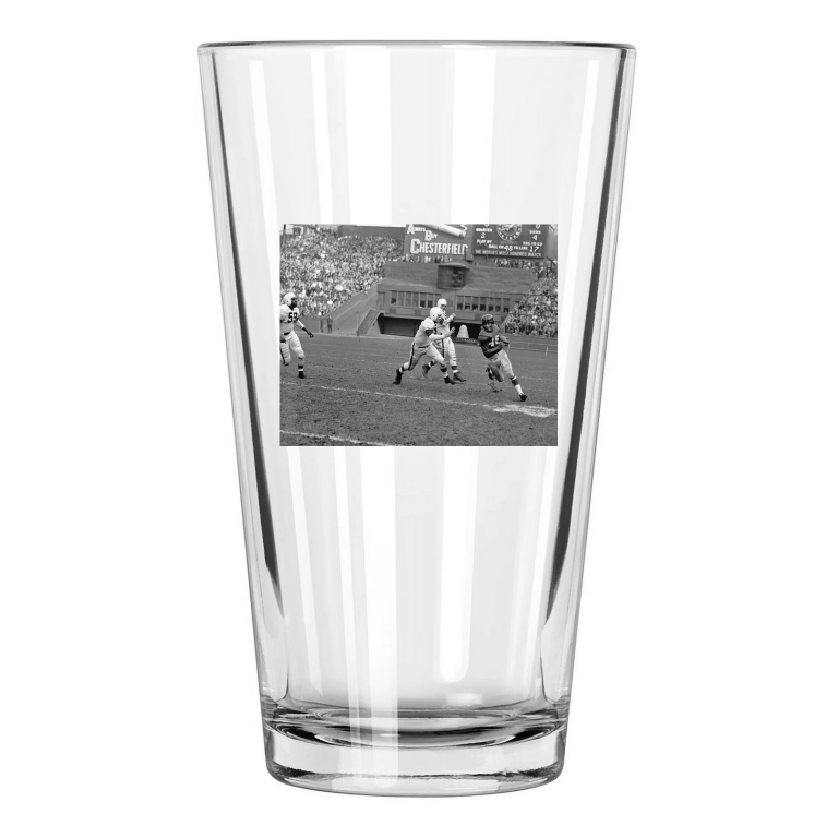 1950 New York Giants Emlen Tunnell Vs Cleveland Browns Pint Beer Drinking Glass
