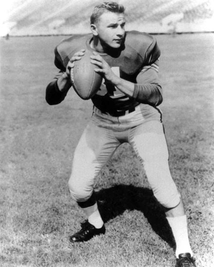 1950 Ohio State Vic Janowicz Glossy Keychain Heisman Trophy Winner Print 1