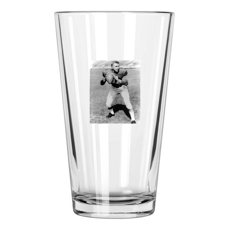 1950 Ohio State Vic Janowicz Heisman Trophy Winner 1 Pint Beer Drinking Glass