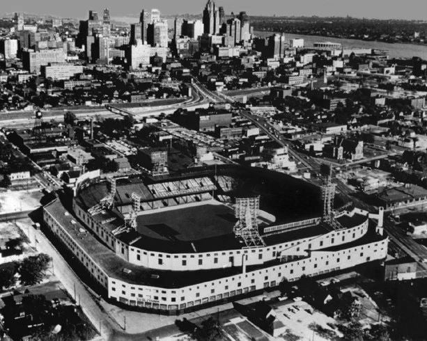 1950 Tigers Stadium Glossy 8&Quot;X10&Quot; Keychain Detroit Tigers Field Print