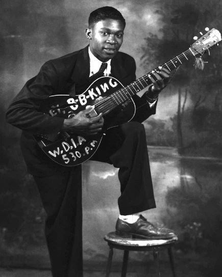 1950S Blues Soul Singer Bb King Glossy Keychain Music Guitarist Keychain