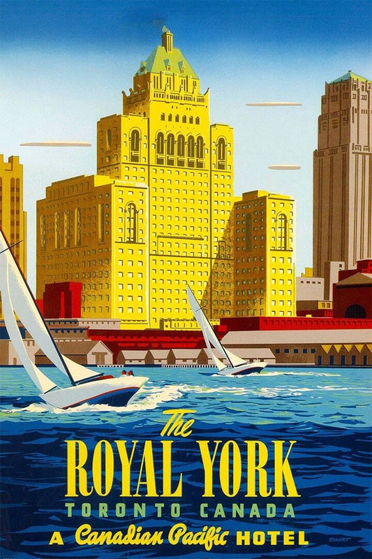 1950S Canadian Pacific Toronto Royal York Hotel Travel Jigsaw Puzzle