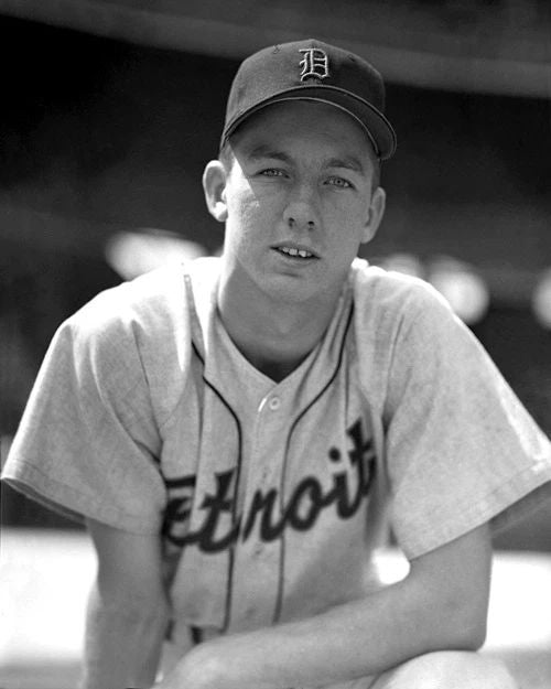 1950S Detroit Tigers Al Kaline Glossy Keychain Baseball Print Young Keychain