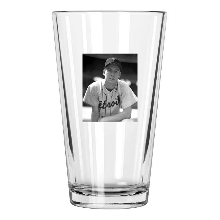 1950S Detroit Tigers Al Kaline Photo Baseball Young Pint Beer Drinking Glass