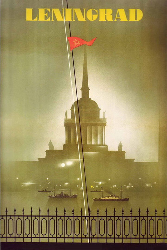 1950S Leningrad St Petersburg Vintage Style Ussr Travel Jigsaw Puzzle