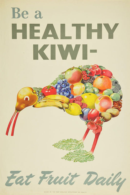 1950S New Zealand Health Eat Fruit Daily Healthy Kiwi Jigsaw Puzzle
