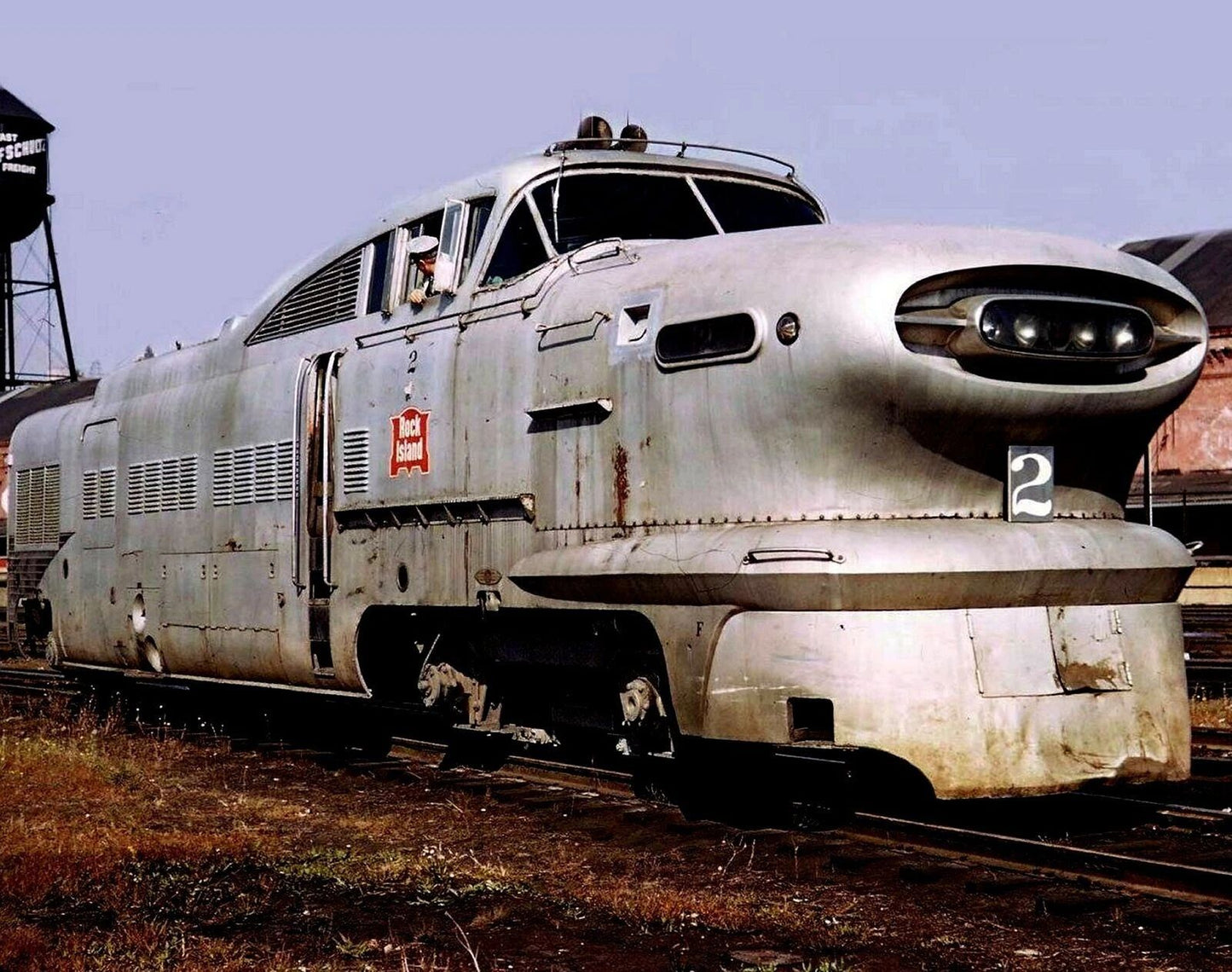 1950S Rock Island Gm Aerotrain Railroad Train Tracks Poster Photo
