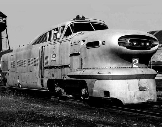 1950S Rock Island Gm Aerotrain Railroad Train Tracks Retro Magnet Magnet