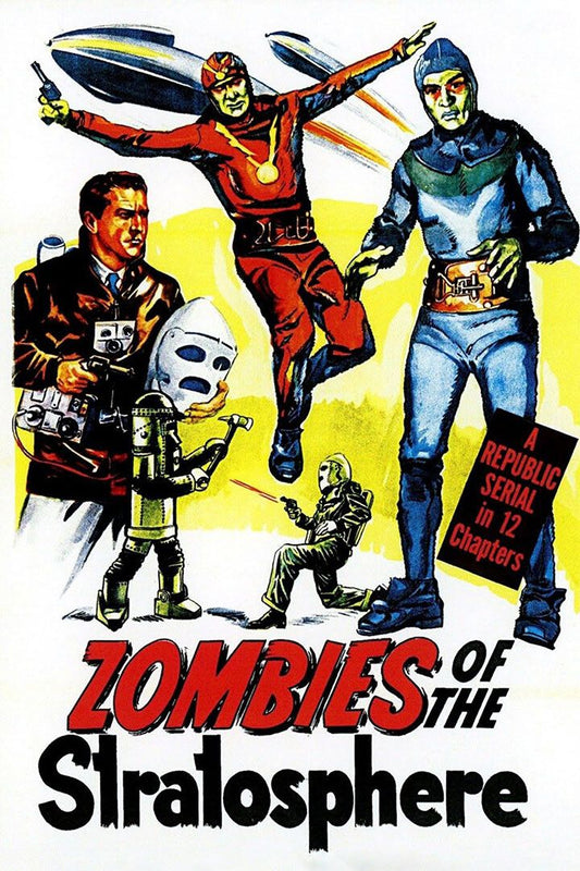 1950S Zombies Of The Startosphere Classic Movie Action Keychain