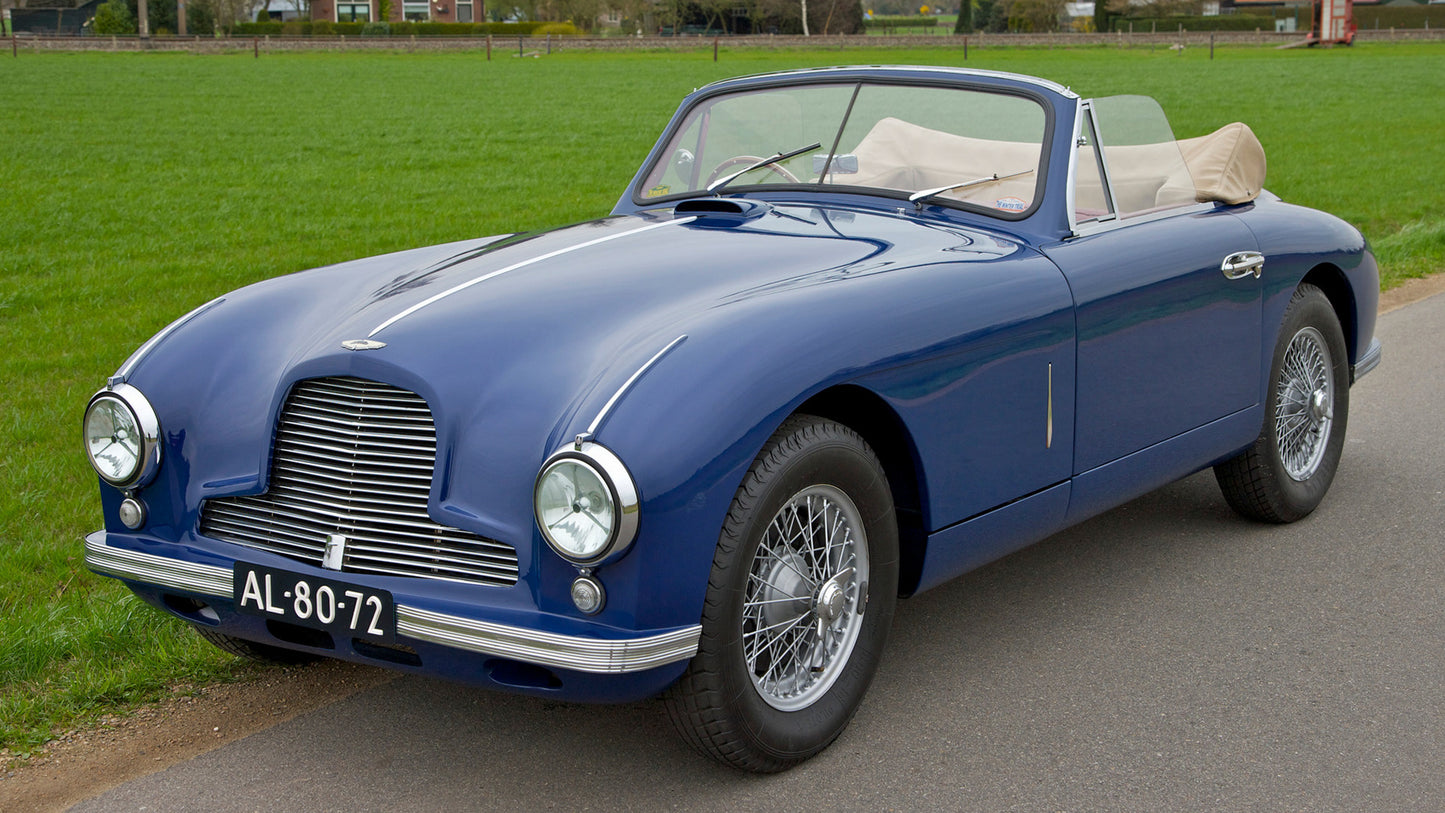 Aston Martin Db2 Vantage Drophead Coupe Uk Hd Art Print Poster