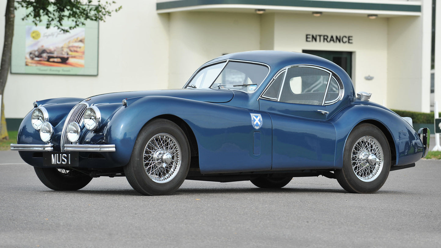 Jaguar Xk120 Fixed Head Coupe Uk Hd Art Print Poster