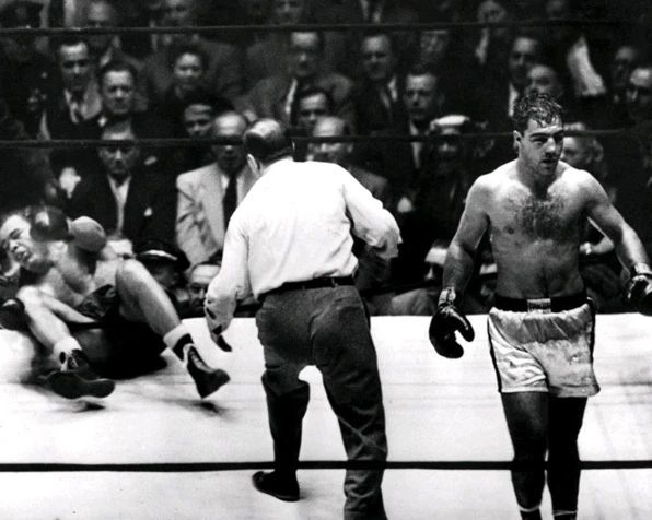 1951 Boxers Joe Louis Vs Rocky Marciano Glossy Magnet Heavyweight Magnet 1