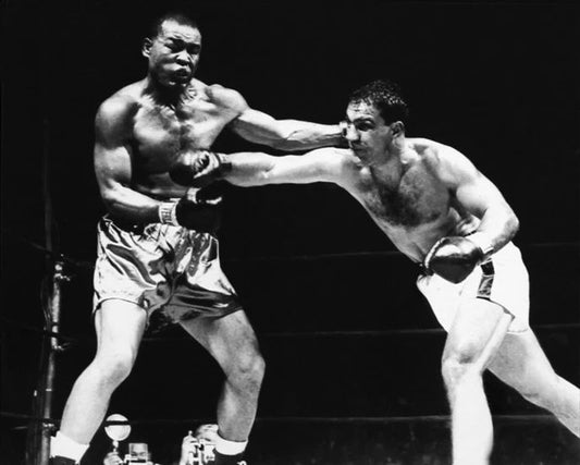 1951 Boxers Joe Louis Vs Rocky Marciano Glossy Magnet Heavyweight Magnet 3