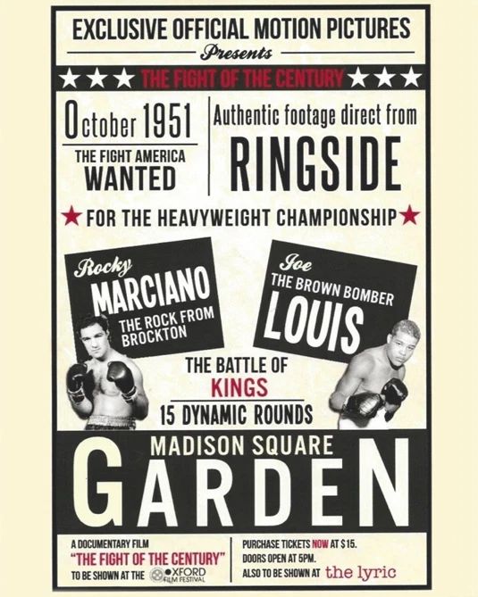 1951 Boxers Joe Louis Vs Rocky Marciano Glossy Magnet Match Up Magnet 2