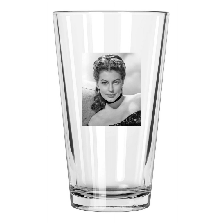 1951 Film Show Boat Photo Ava Gardner Movie Portrait Pint Beer Drinking Glass