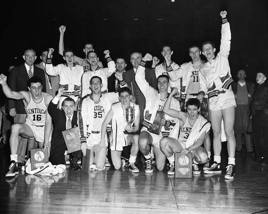 1951 Kentucky Wildcats Glossy Magnet Ncaa Champions Magnet Adolph Rupp Print