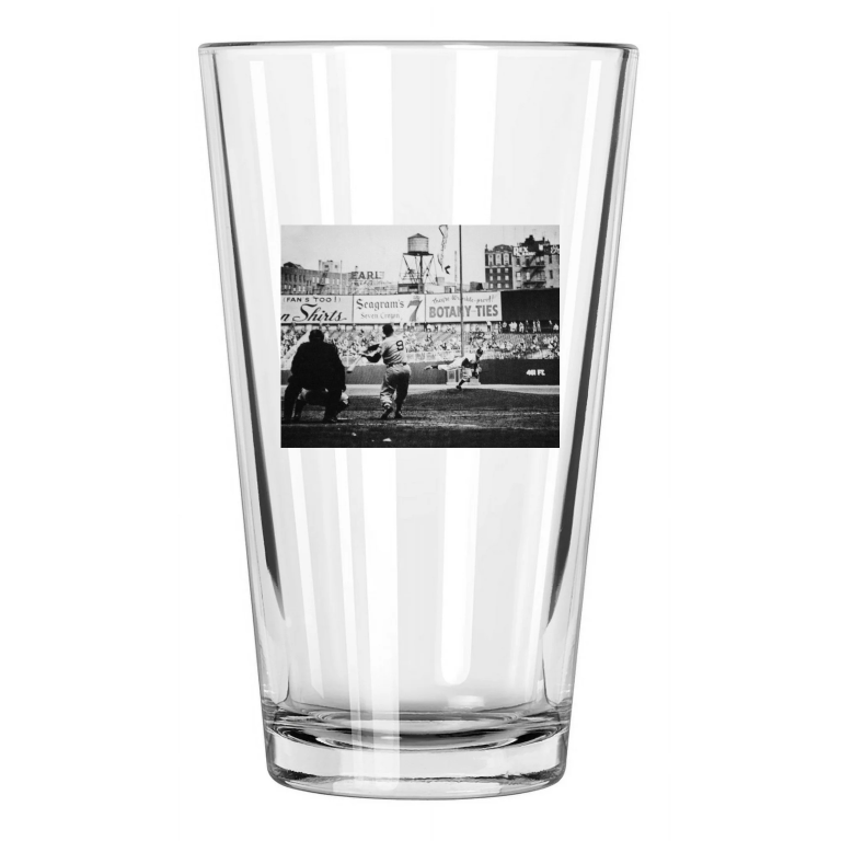 1951 Red Sox Ted Williams Vs Yankees Allie Reynolds No Hitter! Pint Beer Glass